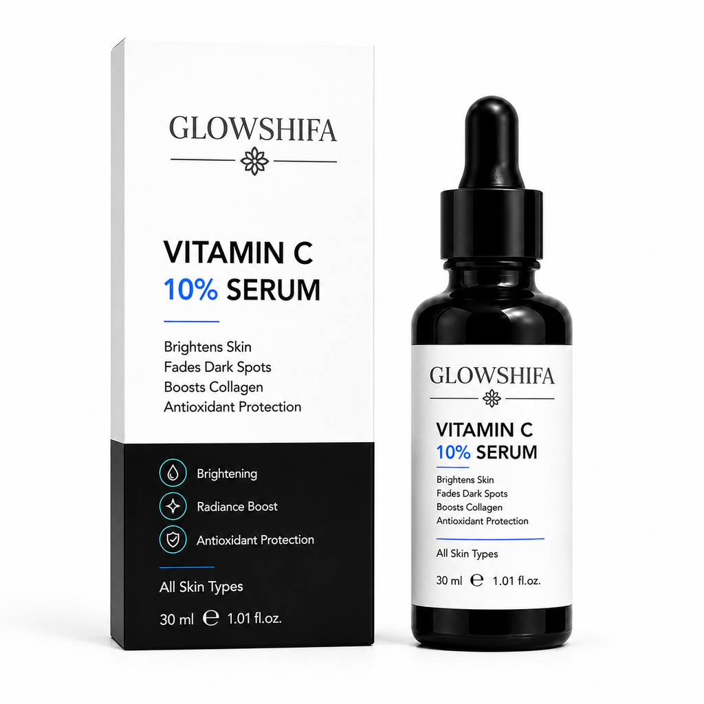 Glowshifa Vitamin C 10% Serum for Hyperpigmentation & Dull Skin, 30ml (1.01 fl oz)