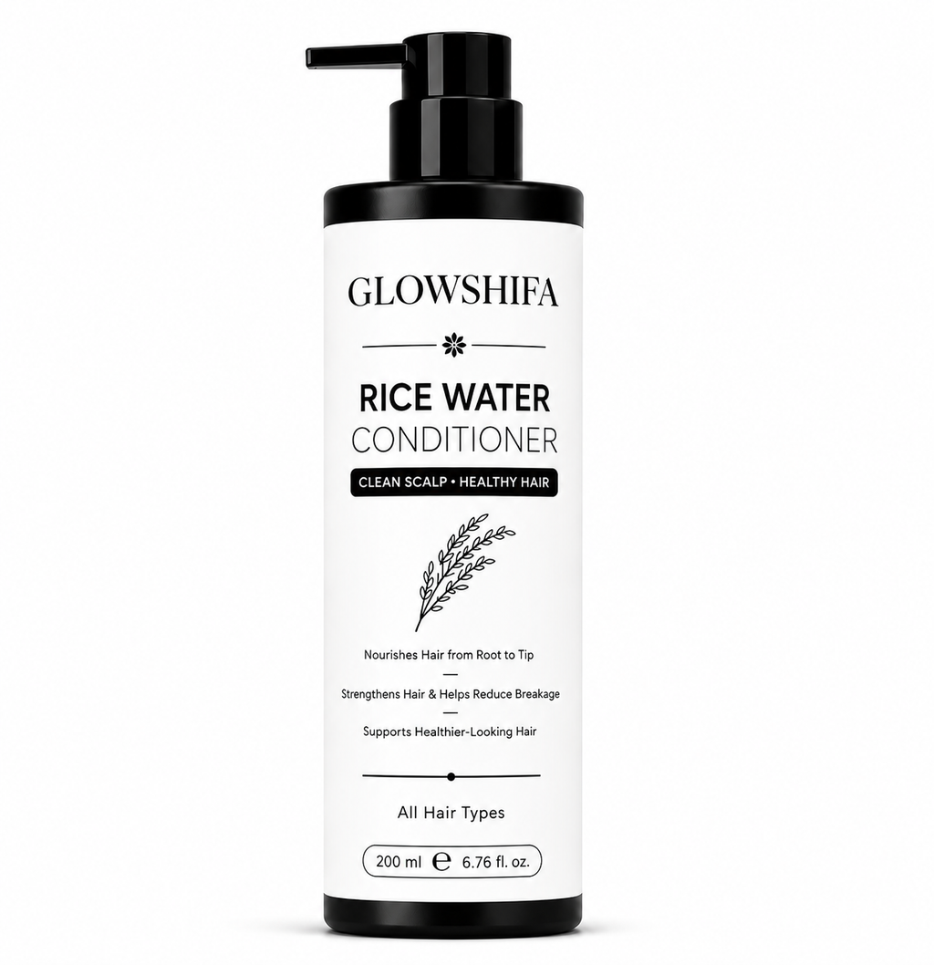 Glowshiifa Conditioner, Anti Hair Fall, Frizz-Free, Boosts Hair Growth, All Hair Types, 200 ml (Rice Water Conditioner)