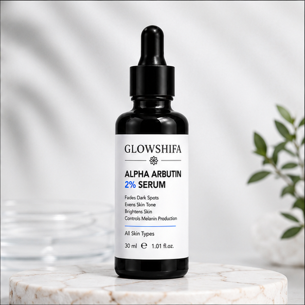 Glowshifa Alpha Arbutin 2% Serum, Revitalizer, Dark Spot & Texture Corrector, 30ml