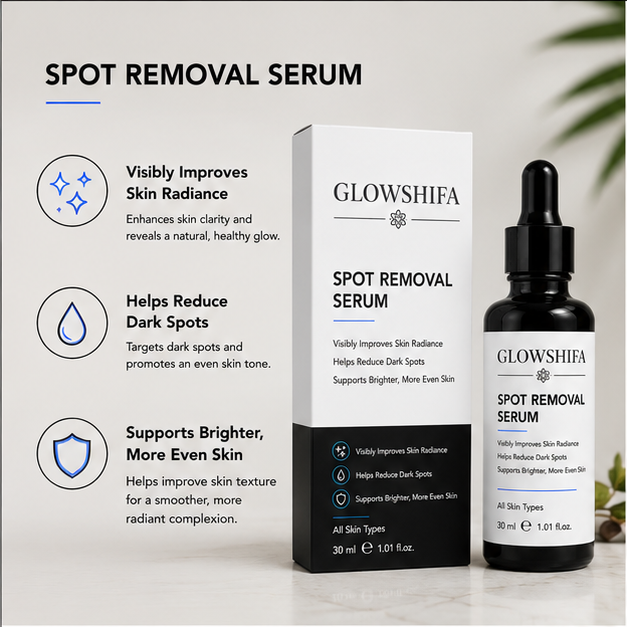 Glowshifa Spot Removal Serum, Treats Dark Spots & Pigmentation, 30ml