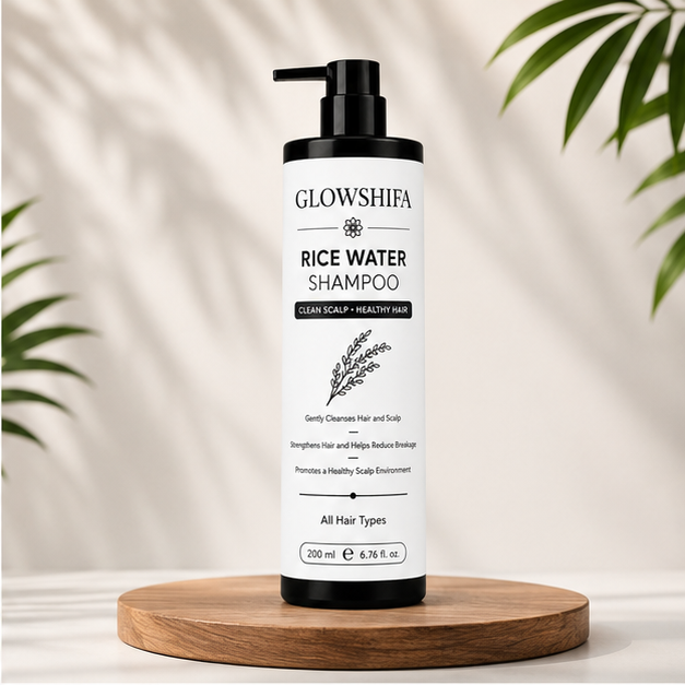 GLOWSHIFA Repair Shampoo, Damage Repair, Nourishing, Smoothening, All Hair Types, 200 ml (Rice Water Shampoo)