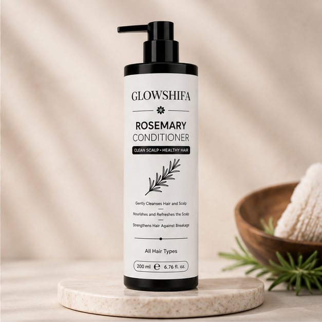 Glowshiifa Conditioner, Anti Hair Fall, Frizz-Free, Boosts Hair Growth, All Hair Types, 200 ml (Rosemarry Conditioner)