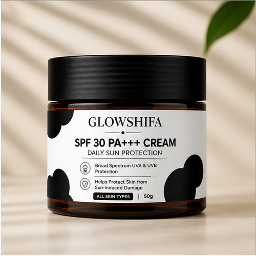 GLOWSHIFA Face Cream for All Skin Types, Long-Lasting Hydration, Soft & Supple Skin, 50g (SPF 30 PA+++ Cream)