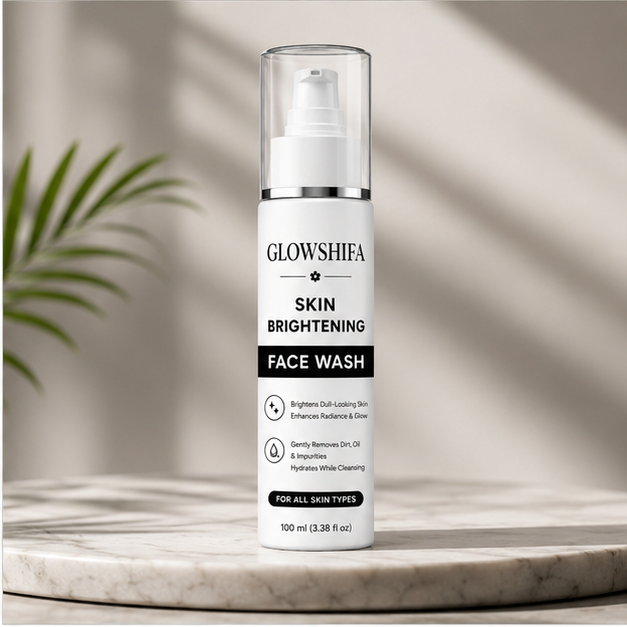 GLOWSHIFA Face Wash, Brightens Dull-Looking Skin, Enhances Radiance, for All Skin Types, 100 ml (Skin Brightening Facewash)